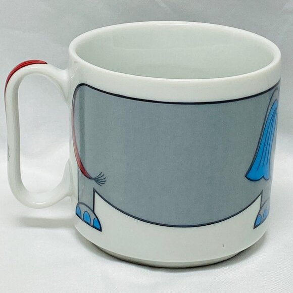 Vintage Elephant Wrap Around Ceramic Coffee Mug 10 Oz - Picture 5 of 9